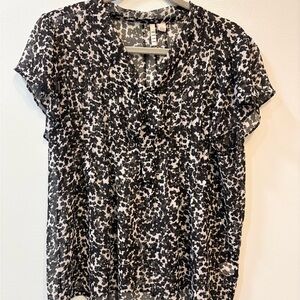 Elle Abstract Print Blouse